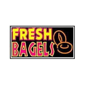  Fresh Bagels Backlit Sign 15 x 30