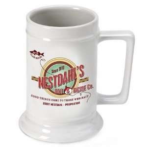  Personalized 16 oz. Bait and Tackle Beer Stein