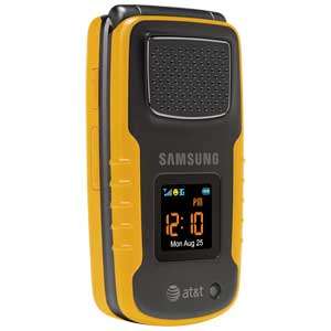 MINT SAMSUNG RUGBY A837 CELL PHONE CINGULAR AT&T YELLOW 607375045188 
