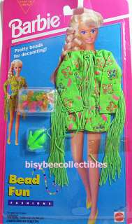 1994 Barbie Fashion BEAD FUN FASHIONS 12624 Lime Green  