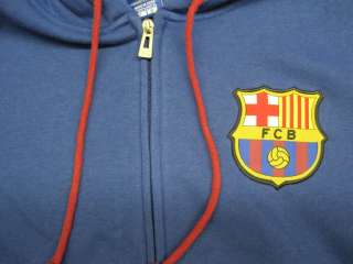 OFFICIALLY LICENSED BARCELONA FC Hooded Zip Up Sweaters Jackets SIZES 