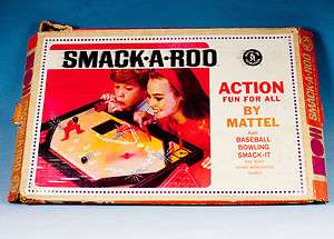   1964 Smack A Roo Marble Board Game Baseball Bowling Smack It  