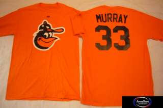 Orioles EDDIE MURRAY Throwback Jersey Shirt Orange MED  
