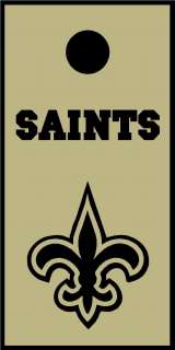 Saints Corn hole decals New Orleans bean bag toss stickers  