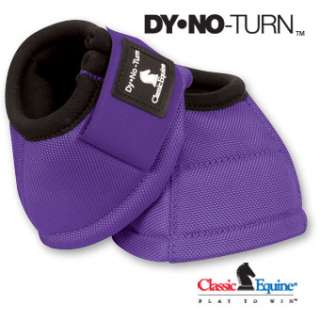 DY NO Ballistic No Turn Bell Boots Horse Tack PURPLE  