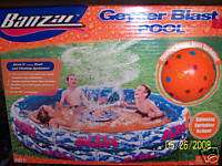 BANZAI inflatable Swimming POOL W/ Blast Sprinkler  