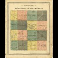 1895 SHIAWASSEE COUNTY plat map atlas old GENEALOGY Michigan history 