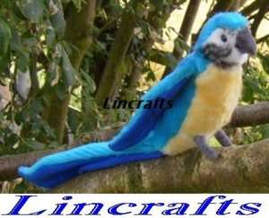 Baby Blue Macaw/Parrot Plush Soft Toy Bird by Hansa  