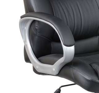  Synthetic PU Leather Office Computer Executive Chair   Black  