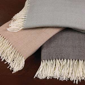 New Herringbone Design Blanket Throw w/ Fringes 50x60 Pick A Color 