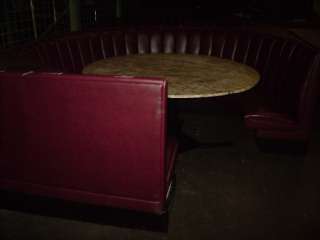 Large Round Booths and Marble Table  