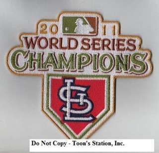 2011 St Louis Cardinals World Series Champions Logo Jersey Patch 100% 