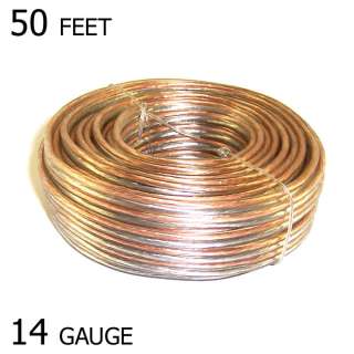 SPEAKER WIRE 50   14 Ga GAUGE HIGH QUALITY SHIPS FAST  