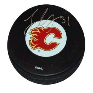   Calgary Flames Puck Signed at 1st Signing Ever Sports Collectibles