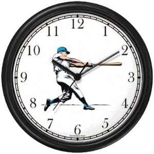  Baseball Batter or Hitter No.2 Baseball Theme Wall Clock 