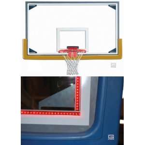  42 x 72 Regulation Glass Basketball Backboard with Steel 