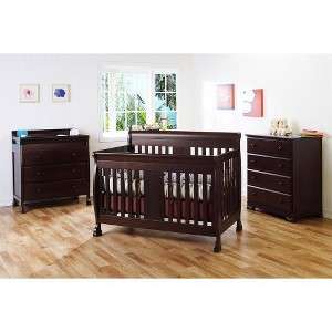   Mobile Site   DaVinci Porter 4 in 1 Crib with Toddler Rail   Espresso