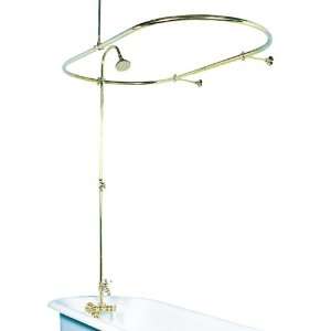 Vintage Clawfoot Bathroom Tub Shower System Oval Shower Enclosure Rod 