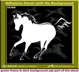 Dun Buckskin Quarter Horse Trailer Decal Sticker 486  