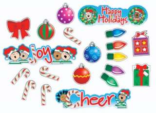 HAPPY HOLIDAYS Bulletin Board SET Teacher CHRISTMAS New  