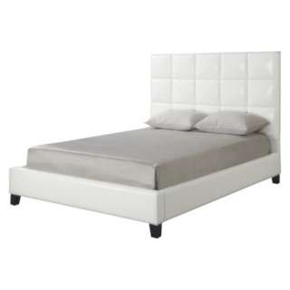 Tufted Bed   Soft White (Full).Opens in a new window