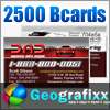 2500 Business Cards Printed on UV Glossy 14pt 4/4 ★★★★★