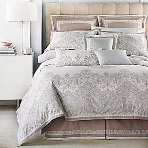  Charisma Bedding, Paisley Royale Neutral Queen Bedskirt 