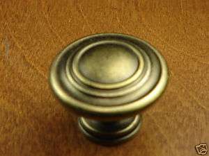Cabinet Hardware Antique Brass Nantucket Knob Knobs NEW  