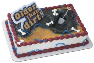 OLDER THAN DIRT OVER THE HILL CAKE TOPPER  