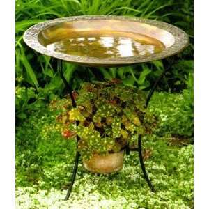  Copperplated Birdbaths   Set of 2