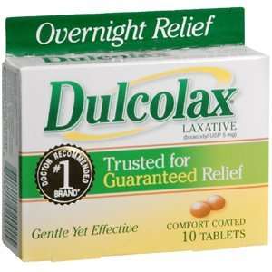   pack of 5 DULCOLAX Tab 5MG EC 10 Tablets