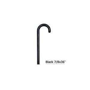  Hard Wooden 7/8x36 Inches Canes, Black Color   1 / Box 