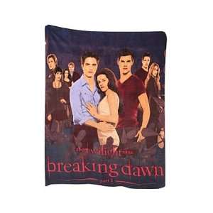  Twilight Breaking Dawn Part 1 Cast Raschel Throw Blanket 