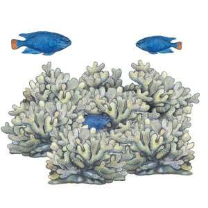 Blue Coral Reef Repositionable Wall Mural Decal