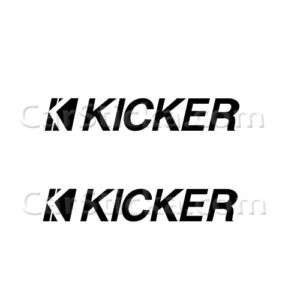 Kicker Audio car window vinyl sticker decal  