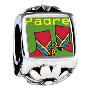 Soufeel Padre Colorful Boots Flower European Beads Fit for All Pandora 