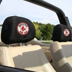  Boston Red Sox 2 Pack Headrest Covers
