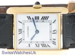 CARTIER TANK 18Kt YELLOW GOLD LADIES WATCH Shipped from London,UK 