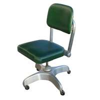  age secretarial swivel chair aluminum frame 4 star base on casters 