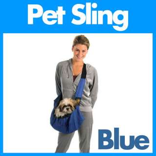Outward Hound Pet Sling Dog Cat Carrier Messenger BLUE  