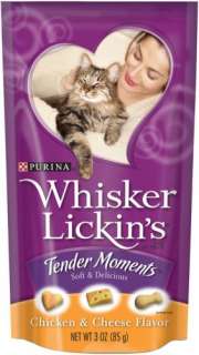   WHISKER LICKINS TENDER MOMENTS CHICKEN & CHEESE CAT TREATS FOOD  