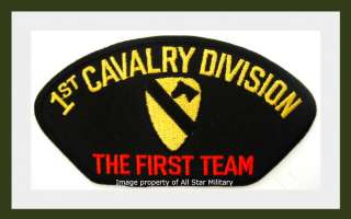 1st CAVALRY Division Cav Div US Army Military Biker Cloth Jacket Hat 