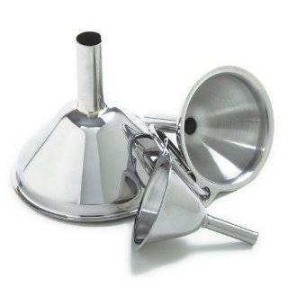 29. Norpro 3 Piece Stainless Steel Funnel Set by Norpro