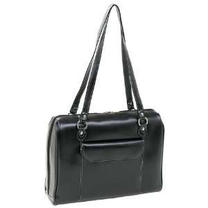   94745C Black Leather Ladies Laptop Case McKlein Womens Briefcases