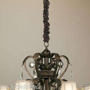 Decorative Cord Cover Chandelier Ceiling Fan Pendant Red Chocolate 