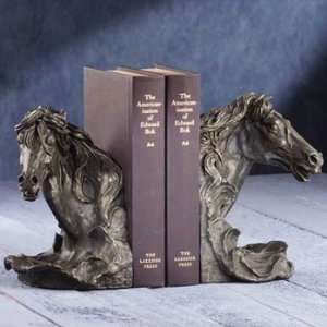  Horse Bookends Horse Head Bookends with Antique Bronze 