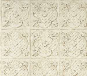 Pressed Tin Motif Ceiling Wallpaper Double Rolls  