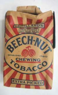 antique BEECH NUT CHEWING TOBACCO PACK nos COLLECTIBLE  