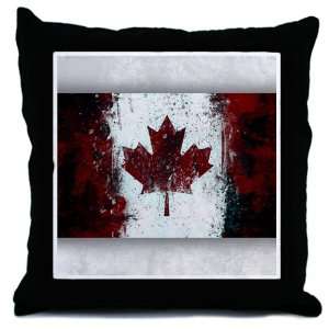    Throw Pillow Canadian Canada Flag Painting HD 