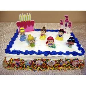   Castle and Birthday Cake, and 6 Princess Buttons Toys & Games